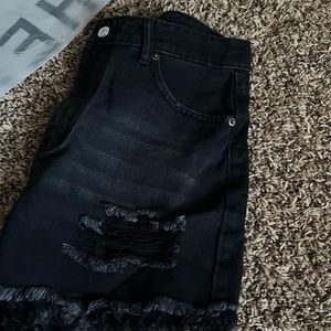 I ordered 2 pairs of the same black shorts brand new